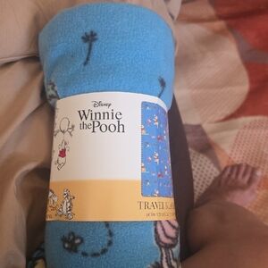 Disney Winnie the Pooh Blue Blanket